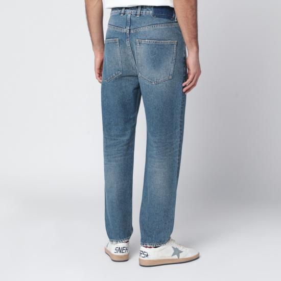 26SS 골든구스 미디움 워시 슬림 핏 진 GMP00596P000621 Blue - GOLDEN GOOSE