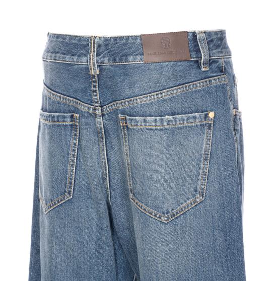 25FW 브루넬로 쿠치넬리 팬츠 MA095P5565 C9039 Blue - BRUNELLO CUCINELLI