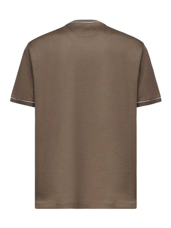 25FW 일레븐티 반팔 티셔츠 L75TSHL04TES0L3042513 Brown - ELEVENTY