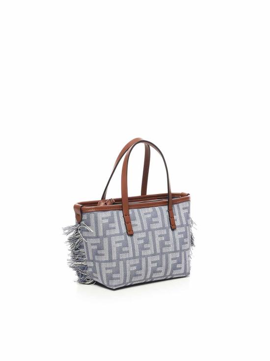  펜디 미니 롤 쇼퍼백 8BS096AUT4F1SXQ Blue - FENDI