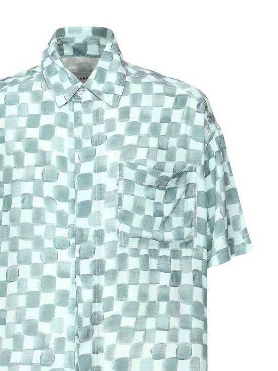  본사이 반팔 셔츠 SH002004BLUCLR Blue - BONSAI