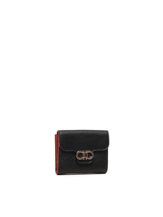 25FW 살바토레 페라가모 간치니 멀티 포켓 반지갑 220961785777002 Black - SALVATORE FERRAGAMO