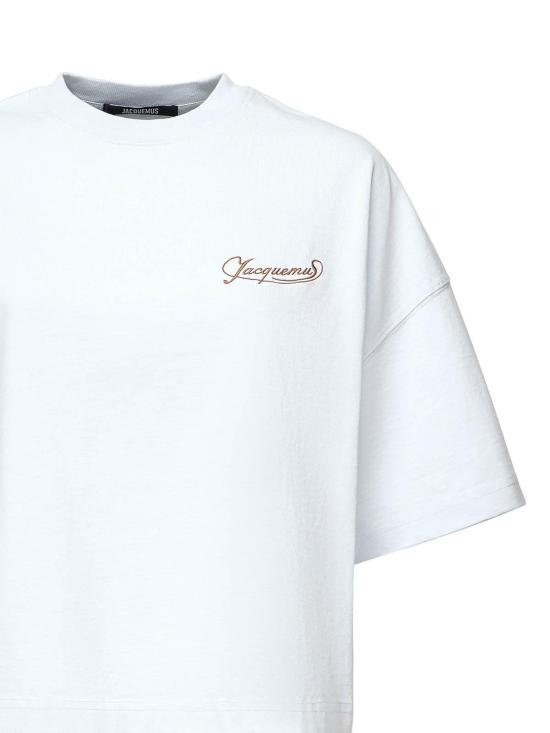  자크뮈스 반팔 티셔츠 25ETSW00216AJ000453GI Blue - JACQUEMUS