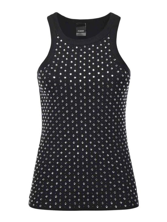 25FW 핑코 민소매 티셔츠 105928A2XYZ99 Black