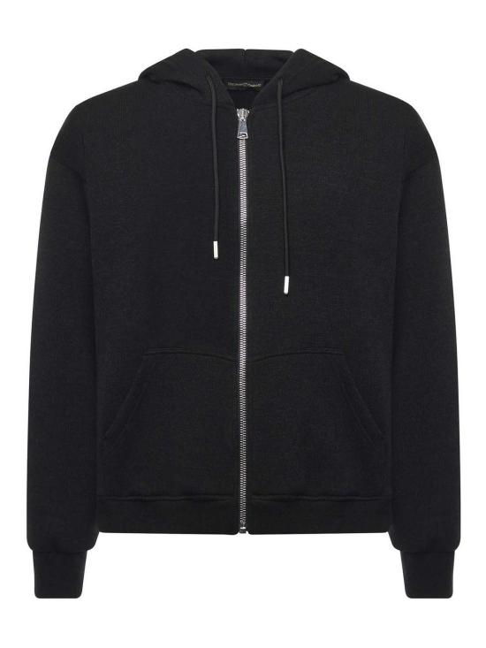 25FW 줄리아노 갈리아노 후드 티셔츠 HUGELNERO Black