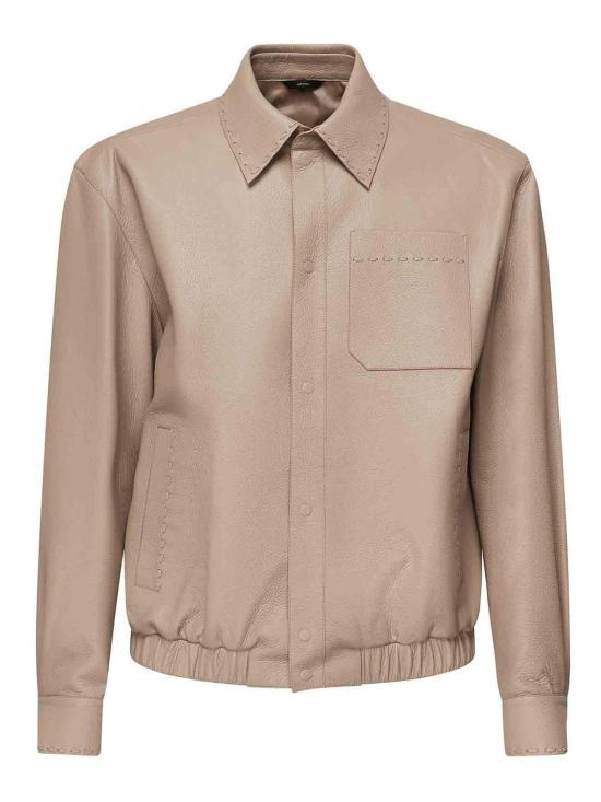  펜디 가죽 자켓 FPJ884ATG3F0QB9 Beige