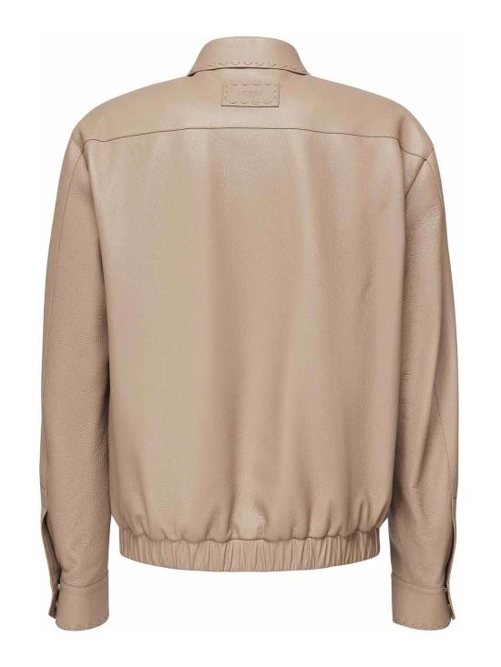  펜디 가죽 자켓 FPJ884ATG3F0QB9 Beige - FENDI