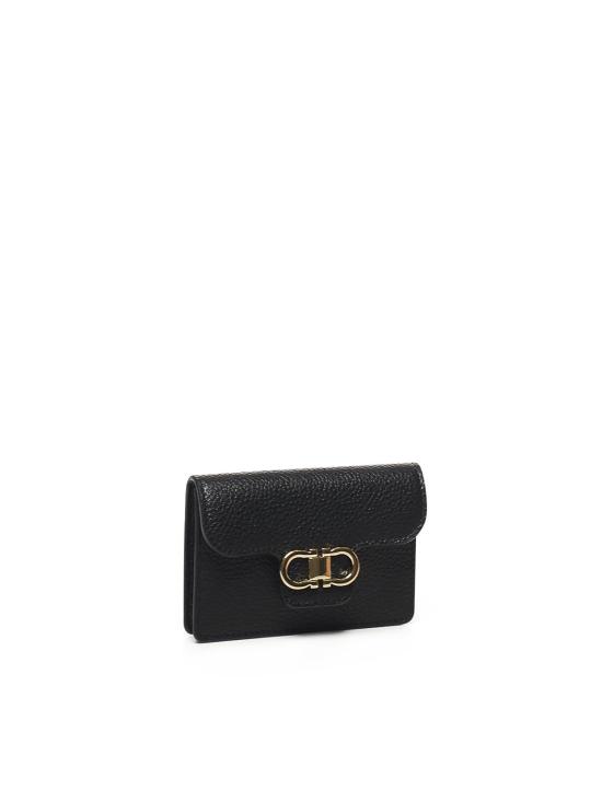 27SS 살바토레 페라가모 간치니 카드지갑 220963785795002 Black - SALVATORE FERRAGAMO