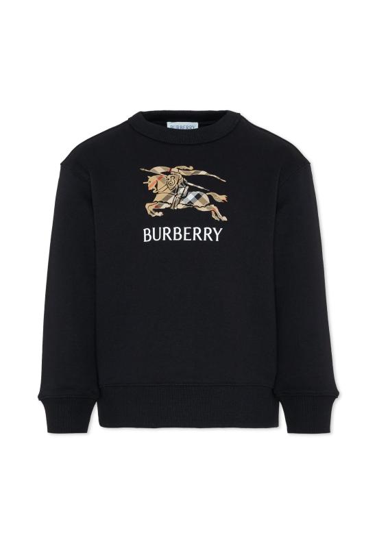 26SS [키즈] 버버리 트레이닝 상의 8117293 A1189 BLACK