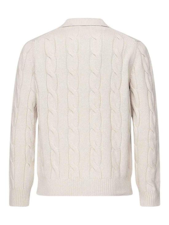 26FW 줄리아노 갈리아노 집업 니트 318019652113 White - GIULIANO GALIANO