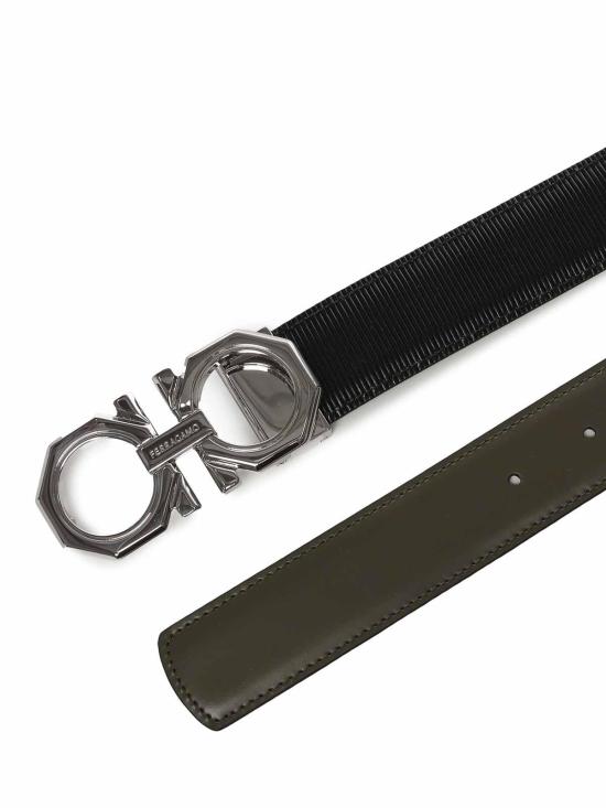 25FW 살바토레 페라가모 가죽 벨트 670266781219011 Black - SALVATORE FERRAGAMO