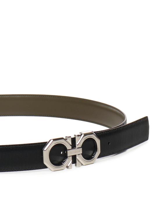 25FW 살바토레 페라가모 가죽 벨트 670266781219011 Black - SALVATORE FERRAGAMO