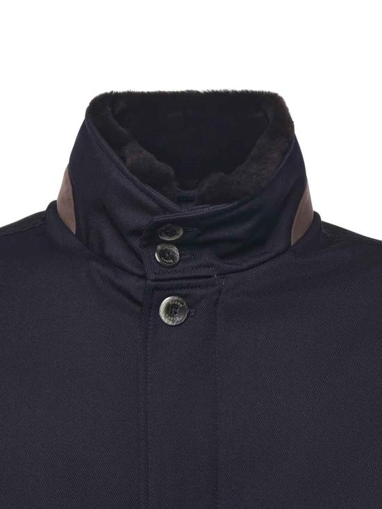  에르노 사선 울 카코트 IM000369U331869200 Blue - HERNO