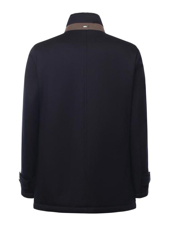  에르노 사선 울 카코트 IM000369U331869200 Blue - HERNO