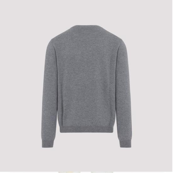 25FW 구찌 자수 로고 스웨터  833668 XKEYH 1015 GREY - GUCCI