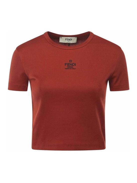  펜디 민소매 티셔츠 FS8110ANQMF1T6K Brown