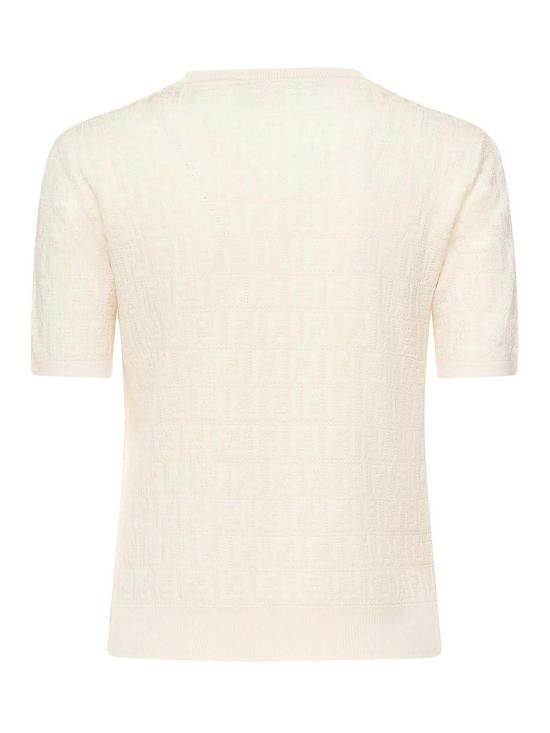  펜디 반팔 티셔츠 FZXD57AUZRF0ZNM White - FENDI