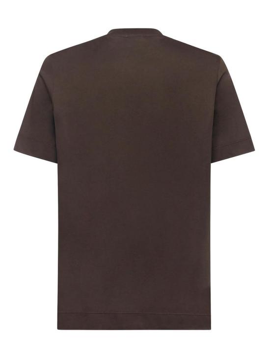26SS 줄리아노 갈리아노 반팔 티셔츠 AIGUEMORO Dark Brown - GIULIANO GALIANO