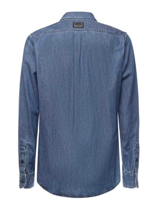  돌체앤가바나 데님 셔츠 G5IX8DG8LP1S9001 Blue - DOLCE & GABBANA