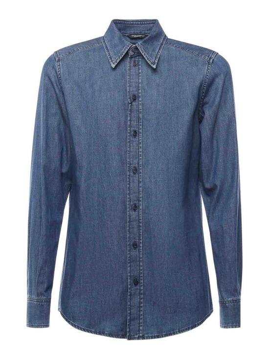  돌체앤가바나 데님 셔츠 G5IX8DG8LP1S9001 Blue