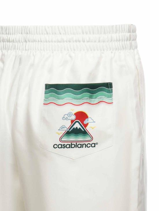  카사블랑카 숏팬츠 MPF25TR01203 White - CASABLANCA