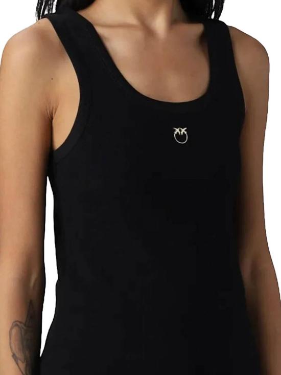  핑코 민소매 티셔츠 CALCOLATOREZ99 Black - PINKO