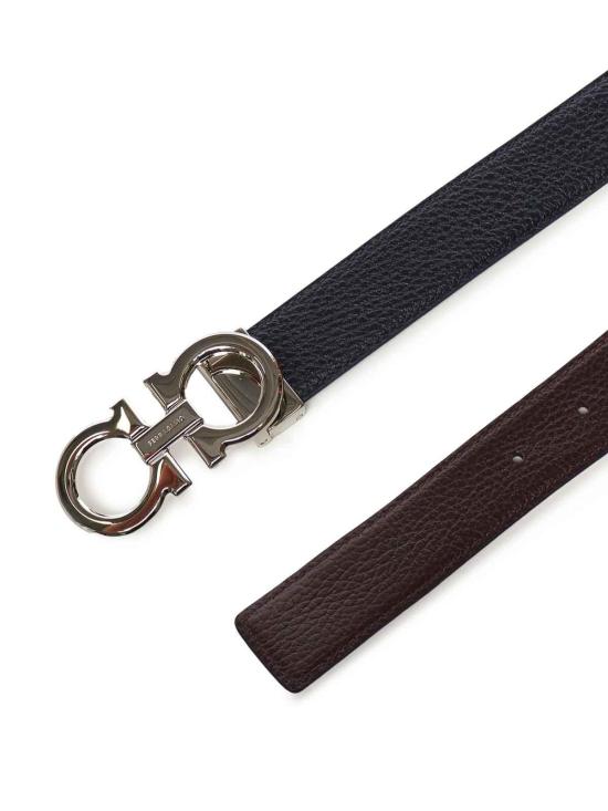 25FW 살바토레 페라가모 간치니 리버시블 레더 벨트 670428780487002 - SALVATORE FERRAGAMO