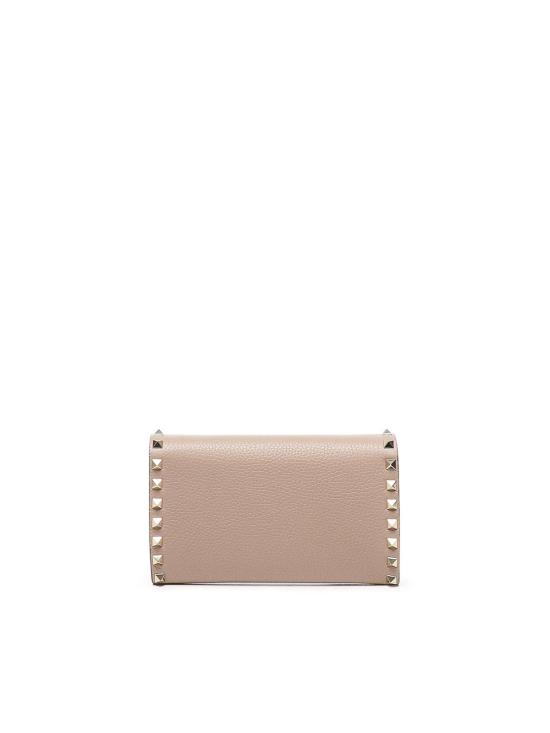 25FW 발렌티노 가라바니 락스터드 체인 장지갑 7W2P0AR6VSHP45 Nude Neutrals - VALENTINO GARAVANI