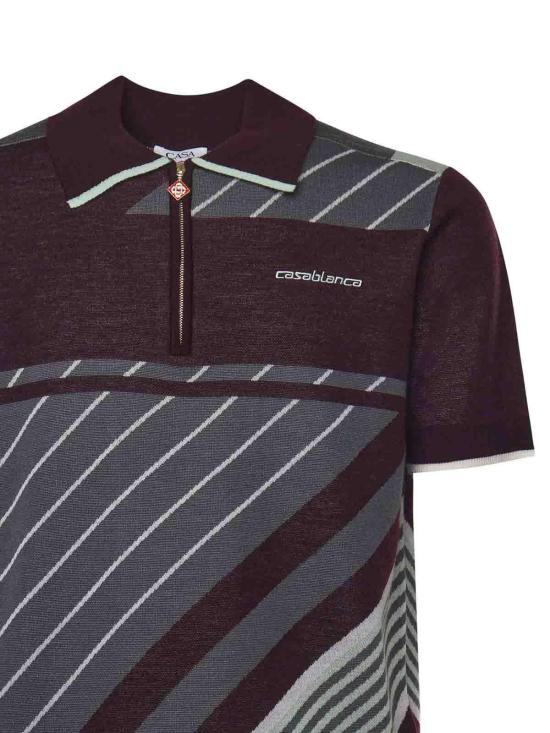  카사블랑카 폴로 티셔츠 MAW25KW110101 Purple - CASABLANCA