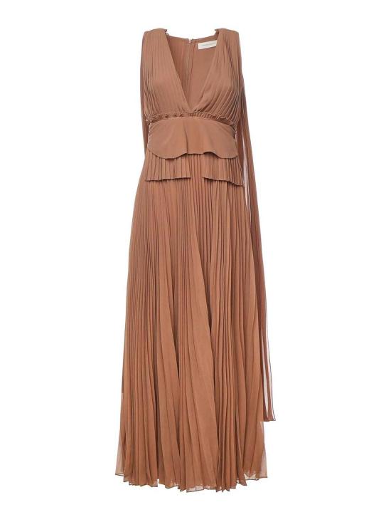 25FW 짐머만 롱 원피스 3030DF252BIS Brown