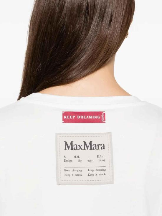 25FW 에스막스마라 반팔 티셔츠 25299760416E15 White - 'S MAX MARA