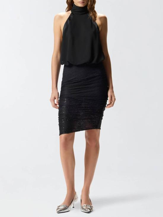  핑코 미디 스커트 105584A2T5Z99 Black - PINKO