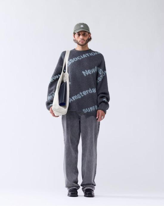 25FW 뉴 암스테르담 서프 어쏘시에이션 스웨터 2502029002 Grey - NEW AMSTERDAM SURF ASSOCIATION
