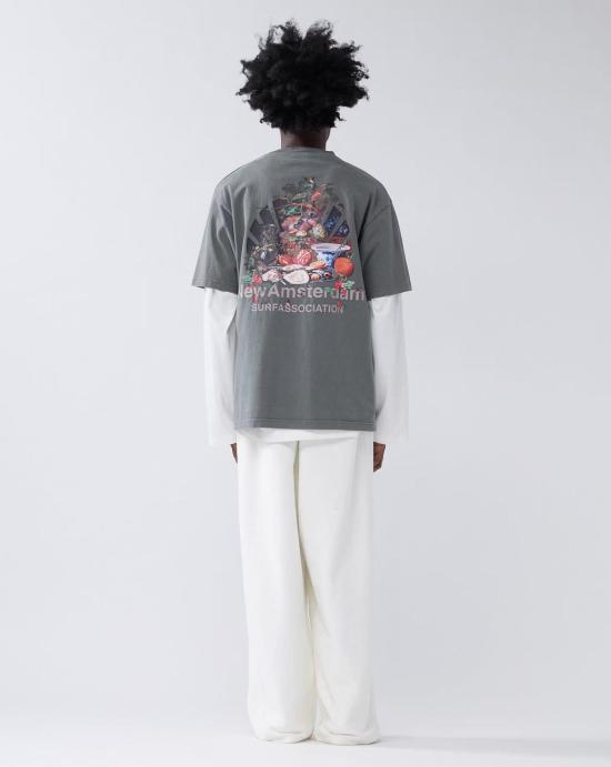 25FW 뉴 암스테르담 서프 어쏘시에이션 셔츠 2502076003 GREEN Green - NEW AMSTERDAM SURF ASSOCIATION