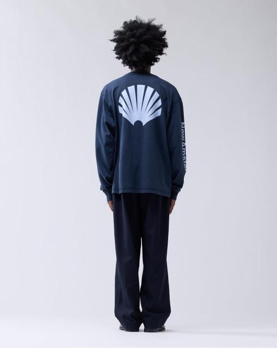 25FW 뉴 암스테르담 서프 어쏘시에이션 셔츠 2502085002 NAVY Blue - NEW AMSTERDAM SURF ASSOCIATION