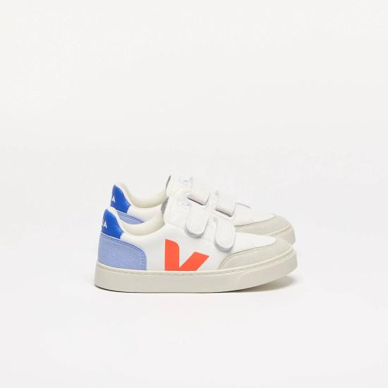 25FW [키즈] 베자 스니커즈 XV0520978C WHITE MULTICO ORANGE FLUO MultiColour - VEJA