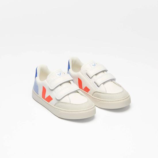 25FW [키즈] 베자 스니커즈 XV0520978C WHITE MULTICO ORANGE FLUO MultiColour