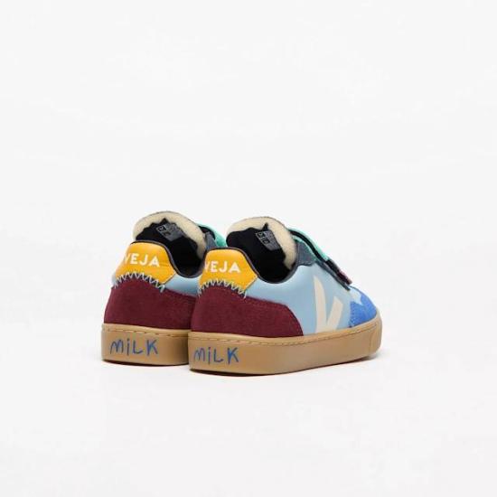 25FW [키즈] 베자 스니커즈 MN2021174C STEEL PIERRE Blue - VEJA