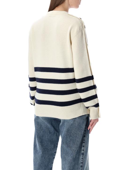 26SS JW앤더슨 스웨터 KW1526YN0456 006 Bianco - JW ANDERSON