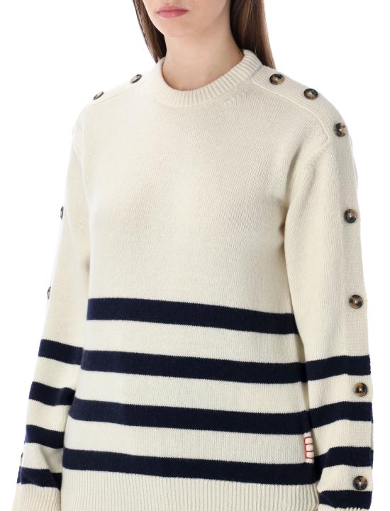 26SS JW앤더슨 스웨터 KW1526YN0456 006 Bianco - JW ANDERSON