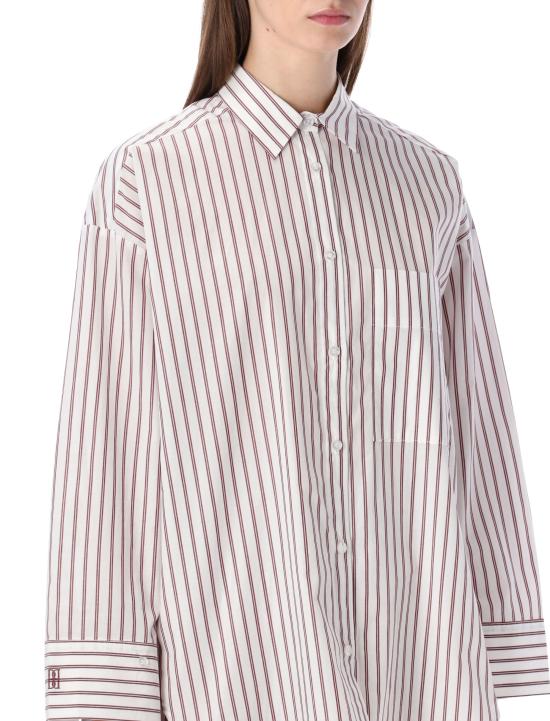 26SS 바이말렌비거 반팔 티셔츠 103165 QG7 CABERNET STRIPE - BY MALENE BIRGER
