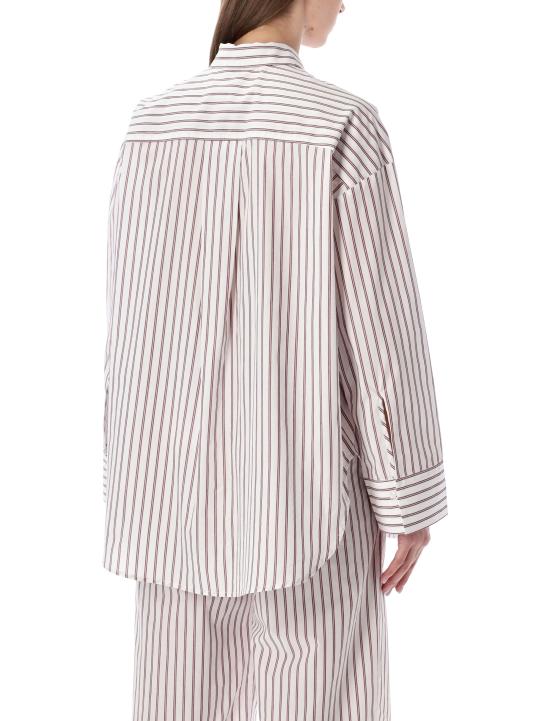 26SS 바이말렌비거 반팔 티셔츠 103165 QG7 CABERNET STRIPE - BY MALENE BIRGER