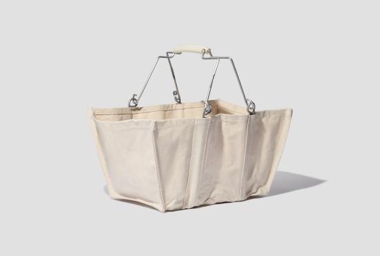 25FW PUEBCO 가방 아코디언 마켓 바구니 - 흰색 손잡이 110158 - OTHER BRANDS