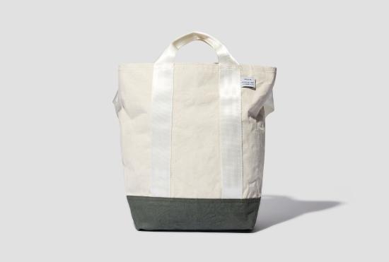 25FW PUEBCO 토트백 라미네이트 패브릭 X 빈티지 패브릭 백 504575