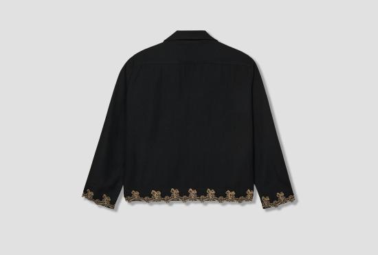 25FW 보디 자켓 로렐리스트 오버셔츠 MRF25SH031 블랙 - BODE