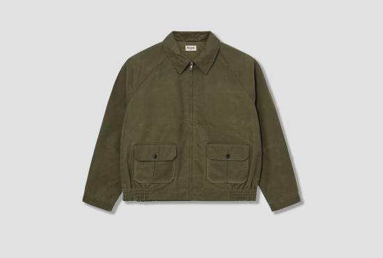 25FW 보디 자켓 왁스 코치 재킷 MRF25JA012 라이트 그린