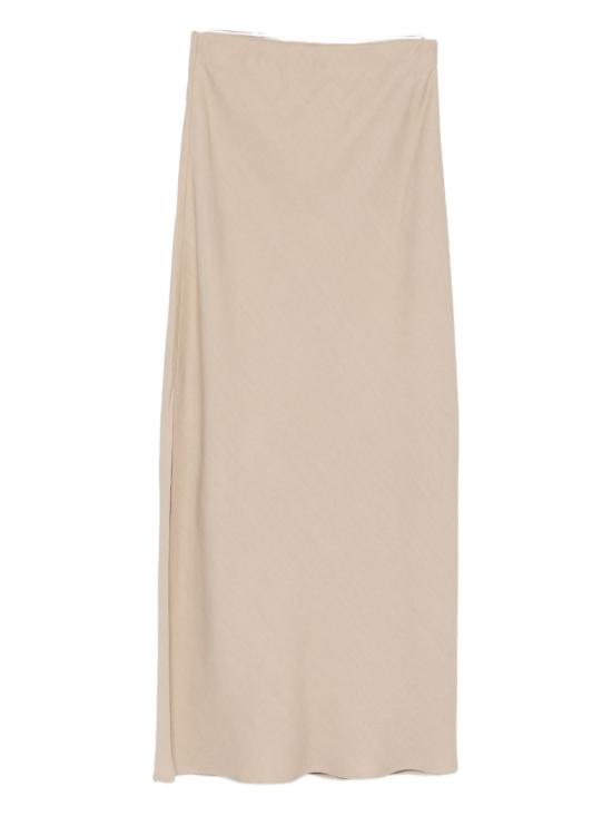 26SS 브루넬로 쿠치넬리 미디 스커트 MH126G3396 C9195 Beige
