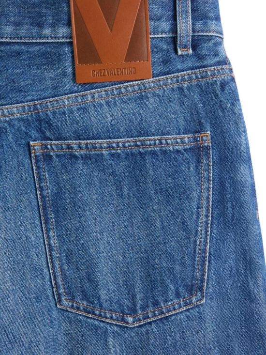 26SS 발렌티노 가라바니 스트레이트 팬츠 VDE05EB6M 558 BLUE - VALENTINO GARAVANI