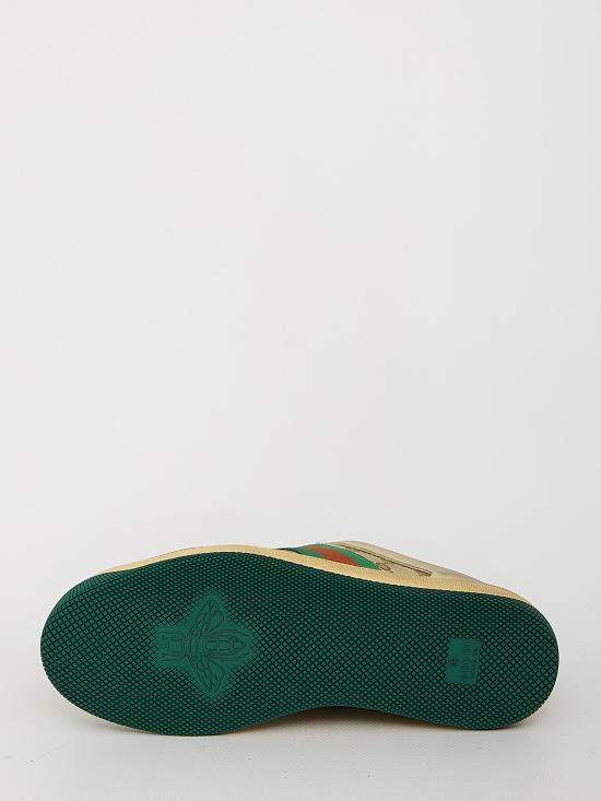 26SS 구찌 스크리너 레더 스니커즈 5704439Y9209666 BEIGE - GUCCI