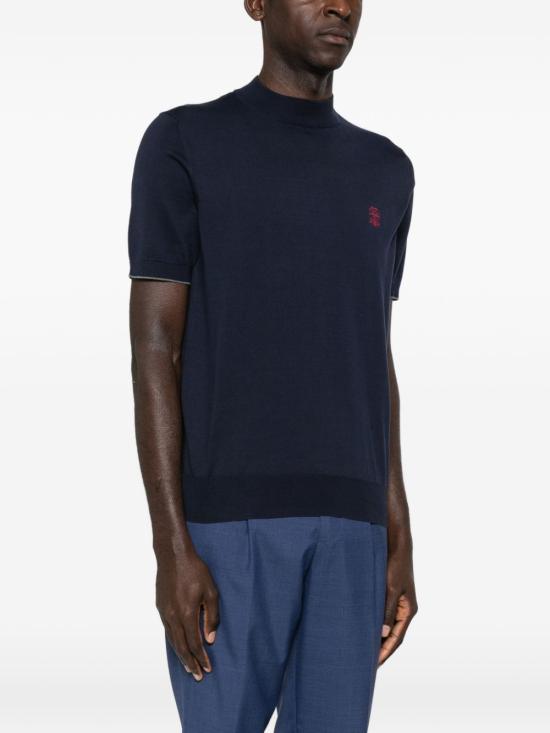 26SS 브루넬로 쿠치넬리 스웨터 M29800104CW425 BLUE - BRUNELLO CUCINELLI